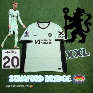 Nike Chelsea FC Cole Palmer #20 2023/2024 Third Mint Jersey EPL Patch Rare XXL